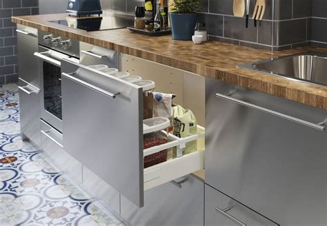 ikea stainless steel kitchen cabinets|ikea stainless steel freestanding kitchen.